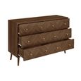 Herringford Wide Chest - 6 Drawer - Walnut