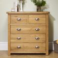 Woburn Chest - 3+2 Drawer - Rustic Oak