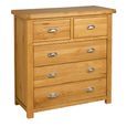 Woburn Chest - 3+2 Drawer - Rustic Oak