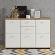 Best Chest - 5 Door - 2 Drawer - Wide - Oak and White