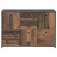 Best Chest - 5 Door - 2 Drawer - Wide - Grey Concrete and Vintage Wood