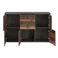 Best Chest - 5 Door - 2 Drawer - Wide - Grey Concrete and Vintage Wood