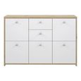 Best Chest - 5 Door - 2 Drawer - Wide - Oak and White