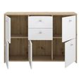 Best Chest - 5 Door - 2 Drawer - Wide - Oak and White