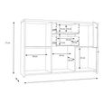 Best Chest - 5 Door - 2 Drawer - Wide - Oak and White