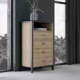 High Rock Chest - 4 Drawer - Oak