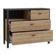 High Rock Chest - 3 Drawer - Small - Oak