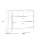 High Rock Chest - 3 Drawer - Small - Oak