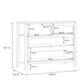 High Rock Chest - 3 Drawer - Small - Oak