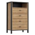 High Rock Chest - 4 Drawer - Oak