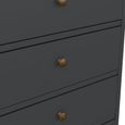 Paris Chest - 5 Drawer - Narrow - Grey