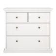 Paris Chest - 2+2 Drawer - White