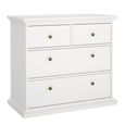 Paris Chest - 2+2 Drawer - White