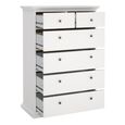 Paris Chest - 2+4 Drawer - White