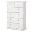 Paris Chest - 2+4 Drawer - White