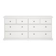 Paris Chest - 8 Drawer - Wide - White