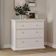 Paris Chest - 2+2 Drawer - White