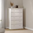 Paris Chest - 2+4 Drawer - White