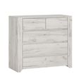 Angel Chest - 2+3 Drawer - White
