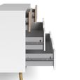 Oslo Chest - 4 Drawer - White and Oak