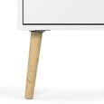 Oslo Chest - 5 Drawer - White and Oak