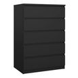 Naia Chest - 5 Drawer - Black
