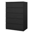 Naia Chest - 5 Drawer - Black