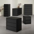Naia Chest - 5 Drawer - Black