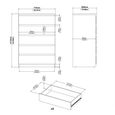 Naia Chest - 5 Drawer - White Gloss