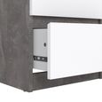 Naia Chest - 5 Drawer - Narrow - Grey Concrete