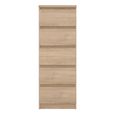 Naia Chest - 5 Drawer - Narrow - Oak
