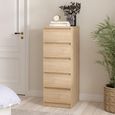 Naia Chest - 5 Drawer - Narrow - Oak