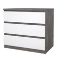 Naia Chest - 3 Drawer - Small - Grey Concrete