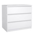 Naia Chest - 3 Drawer - Small - White Gloss
