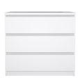Naia Chest - 3 Drawer - Small - White Gloss