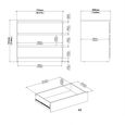 Naia Chest - 3 Drawer - Small - White Gloss