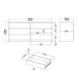 Naia Chest - 6 Drawer - Wide - Black