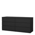 Naia Chest - 6 Drawer - Wide - Black