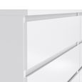 Naia Chest - 6 Drawer - Wide - White Gloss