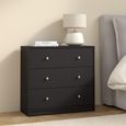 May Chest - 3 Drawer - Small - Black