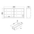 May Chest - 6 Drawer - Wide - Black
