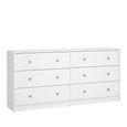 May Chest - 6 Drawer - Wide - White