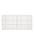 May Chest - 6 Drawer - Wide - White