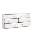 May Chest - 6 Drawer - Wide - White