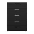 Pepe Chest - 5 Drawer - Black