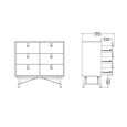 Ry Chest - 6 Drawer - Black