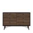 Ry Chest - 6 Drawer - Wide - Black
