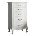 Clearance - Chic Lingerie Chest - 5 Drawer - Vanilla - B21