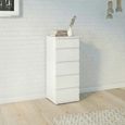 Nova Chest - 5 Drawer - Narrow - White