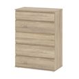 Nova Chest - 5 Drawer - Oak